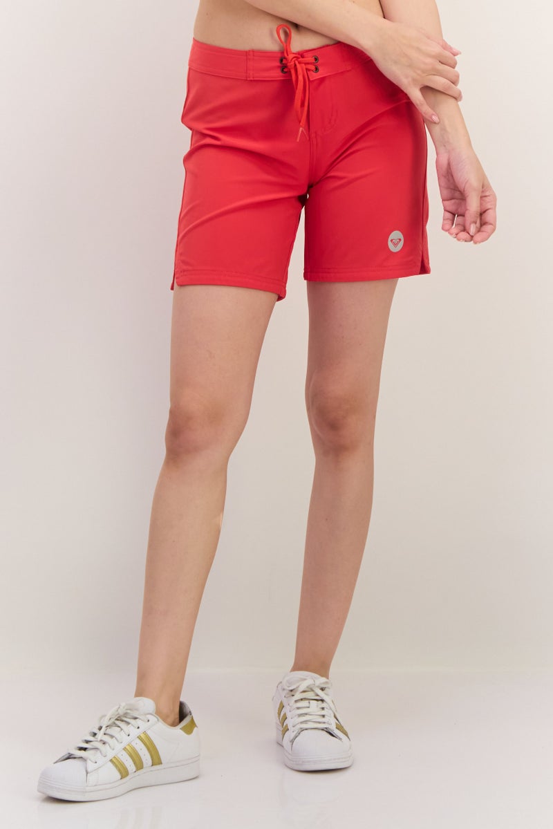 Roxy Women Sportswear Fit Outdoor Shorts, Red  - Image 1