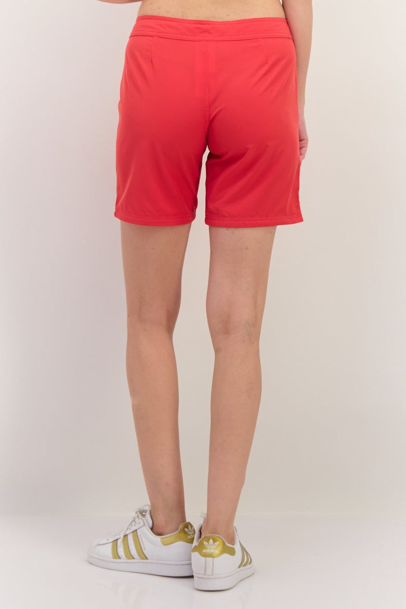 Roxy Women Sportswear Fit Outdoor Shorts, Red  - Image 3