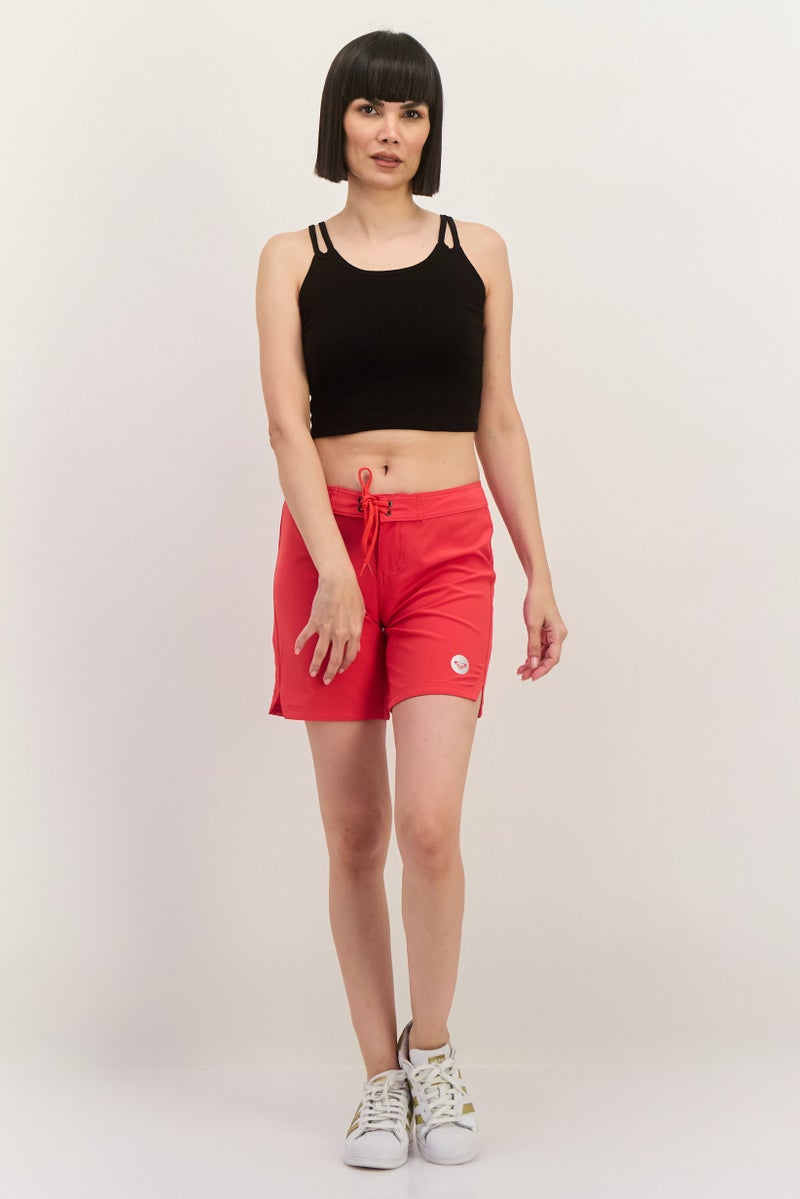Roxy Women Sportswear Fit Outdoor Shorts, Red  - Image 4