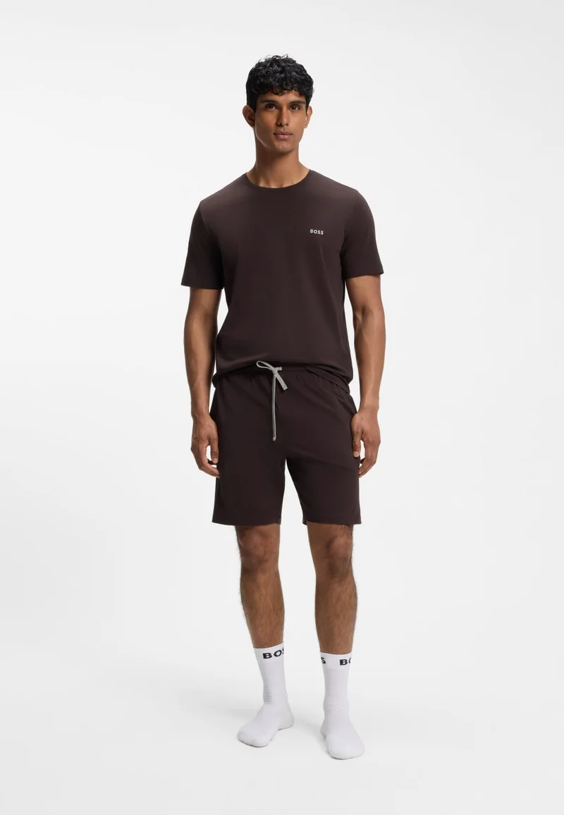 BOSS  Logo-embroidered T-shirt in stretch cotton for Men | Best Price UAE
