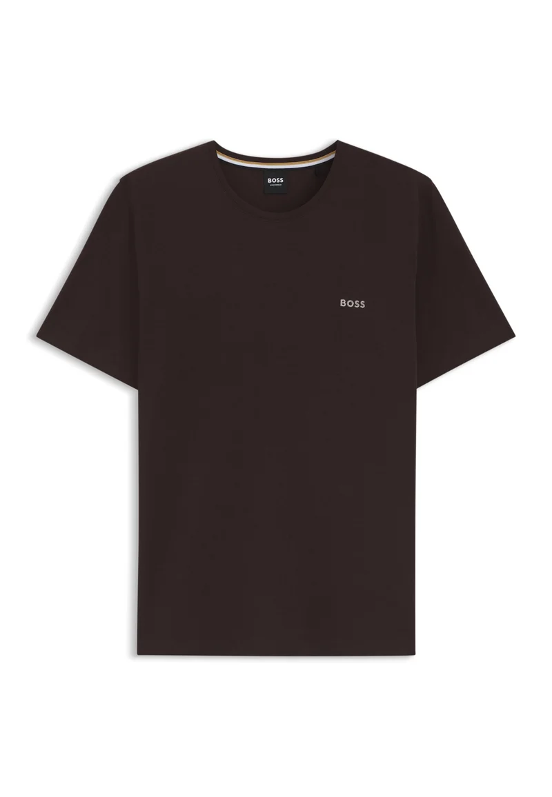 BOSS  Logo-embroidered T-shirt in stretch cotton for Men | Best Price UAE