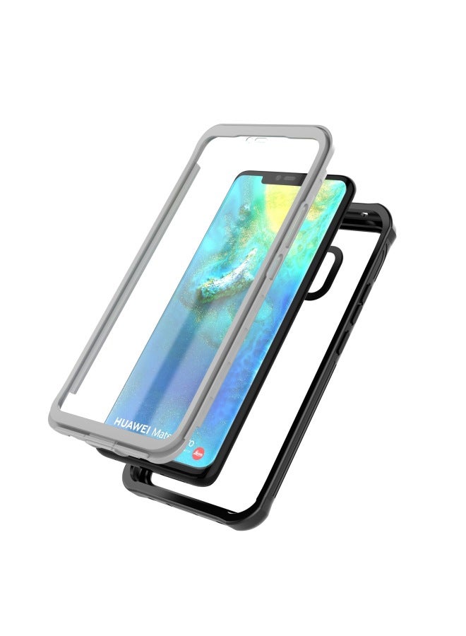 Suitable For Huawei P30 Pro Dust-proof And Drop-proof Mate20 Pro All-inclusive Transparent Soft Rubber Three-proof Mobile Phone Case-Color:Black-Applicable Model:For Huawei P30Pro
