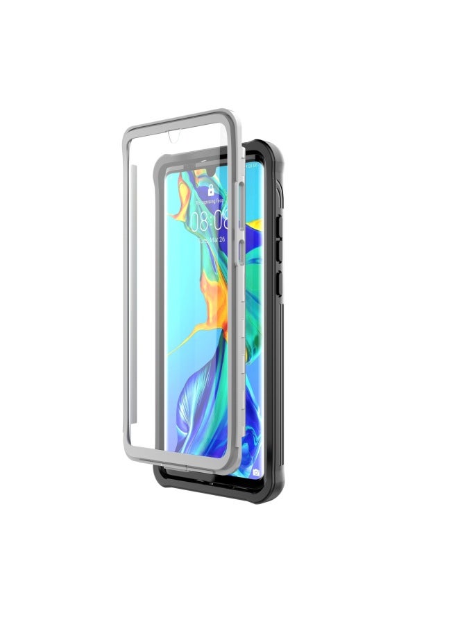 Suitable For Huawei P30 Pro Dust-proof And Drop-proof Mate20 Pro All-inclusive Transparent Soft Rubber Three-proof Mobile Phone Case-Color:Black-Applicable Model:For Huawei P30Pro