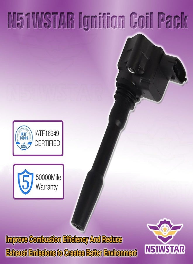 N51WSTAR مجموعة ملفات الإشعال N51WSTAR رقم 000288233، مجموعة من قطعة واحدة، متوافقة مع سيارات مازيراتي جيبلي إس كيو 4، جيبلي إس، جيبلي ليفانتي إس، ليفانتي كواتروبورتي، كواتروبورتي جي تي إس 3.0T 3.8T/M156/M157 - Image 4