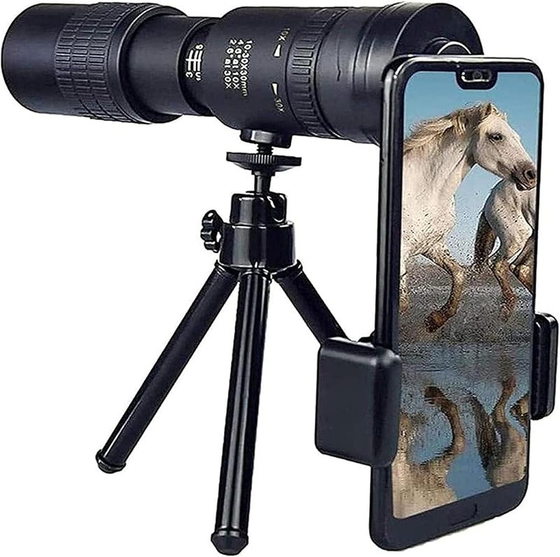 Monocular Telescope 4K 10 300X40mm With Phone Holder Tripod For Bird Watching Travel Package 2 - Image 1