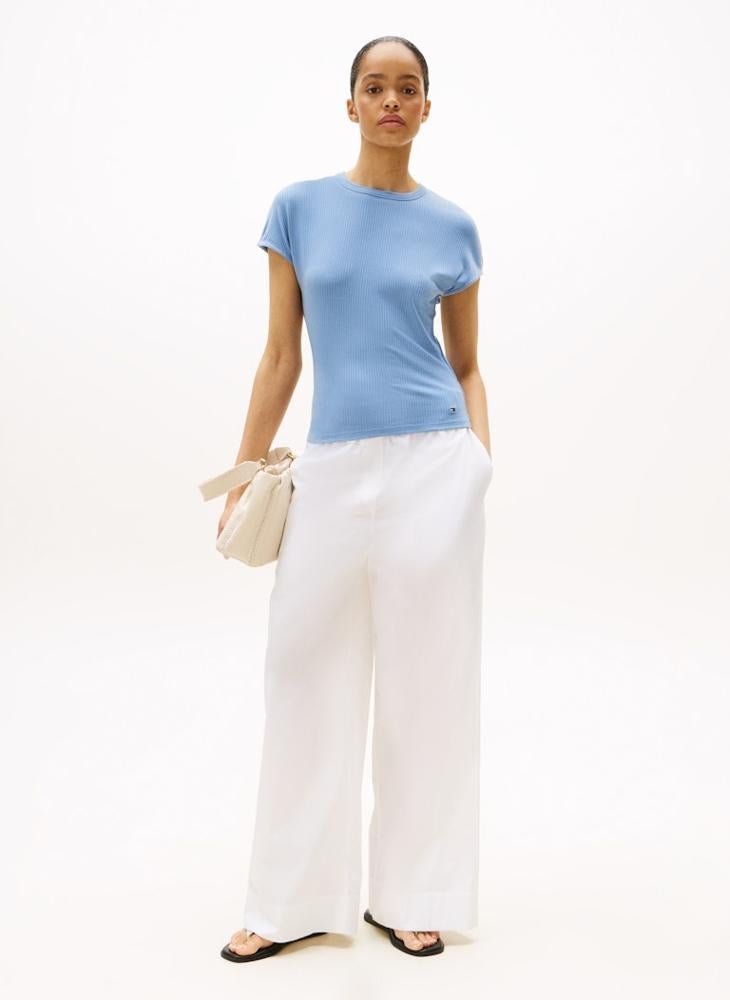 TOMMY HILFIGER 5X2 Crew neck CAP Sleeve T-Shirt - Image 1