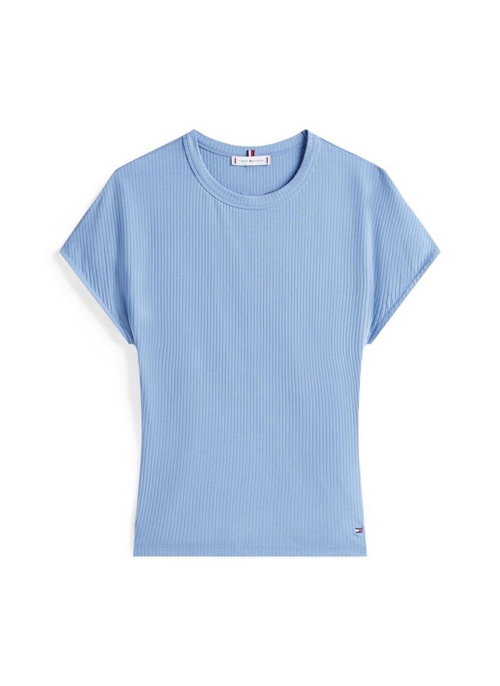 TOMMY HILFIGER 5X2 Crew neck CAP Sleeve T-Shirt - Image 4