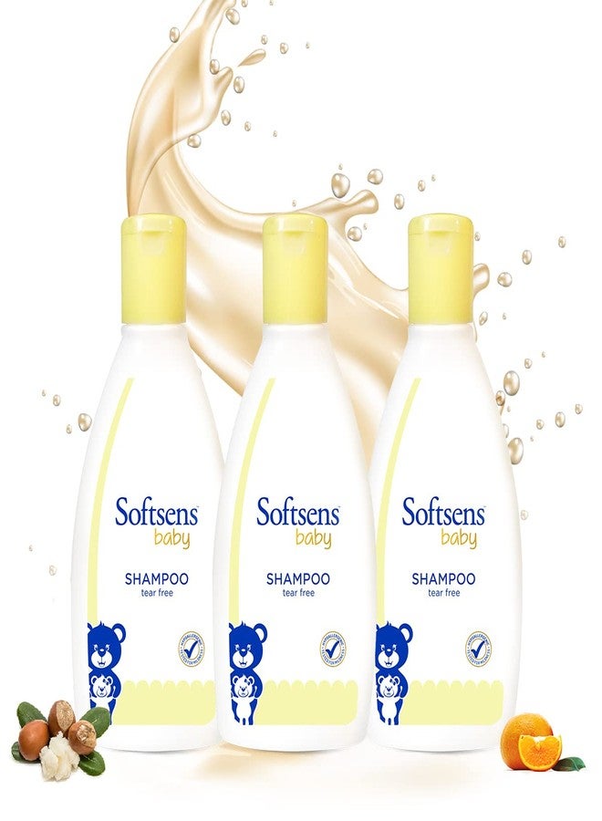 Softsens Baby Tear Free Shampoo | Mild, Hypoallergenic, Paraben & Sufate Free (200ml x Pack of 3) - Image 1