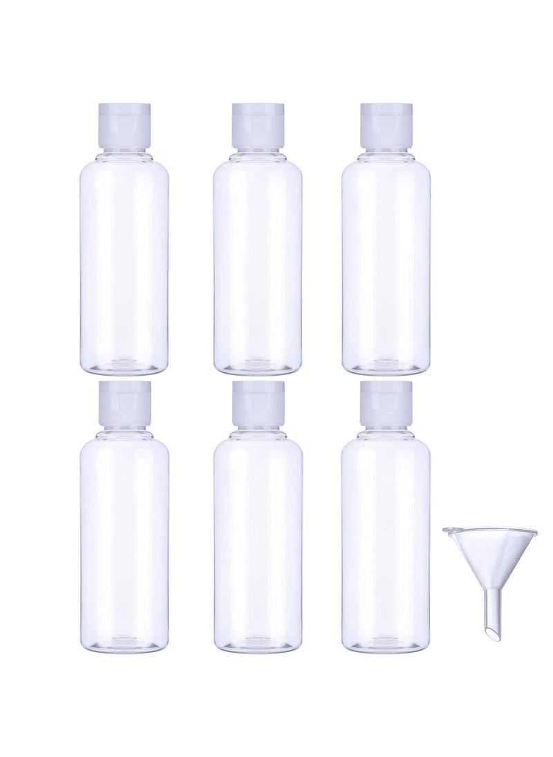 DIY Crafts DIY Crafts 36 Bottles Funnel ClearTransparent Transparent Plastic Air Flight Travel Bottle Set with Small Funnel for Flight Airport Holiday 100 M36 Bottles Funnel ClearTransparent  - Image 2