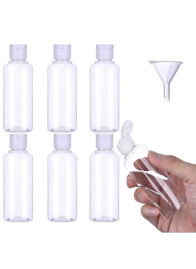 DIY Crafts DIY Crafts 36 Bottles Funnel ClearTransparent Transparent Plastic Air Flight Travel Bottle Set with Small Funnel for Flight Airport Holiday 100 M36 Bottles Funnel ClearTransparent  - Image 1