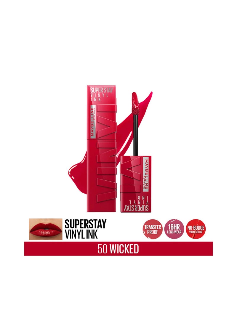 Super Stay Vinyl Ink Gloss Lipstick 50 WICKED 4.2ml