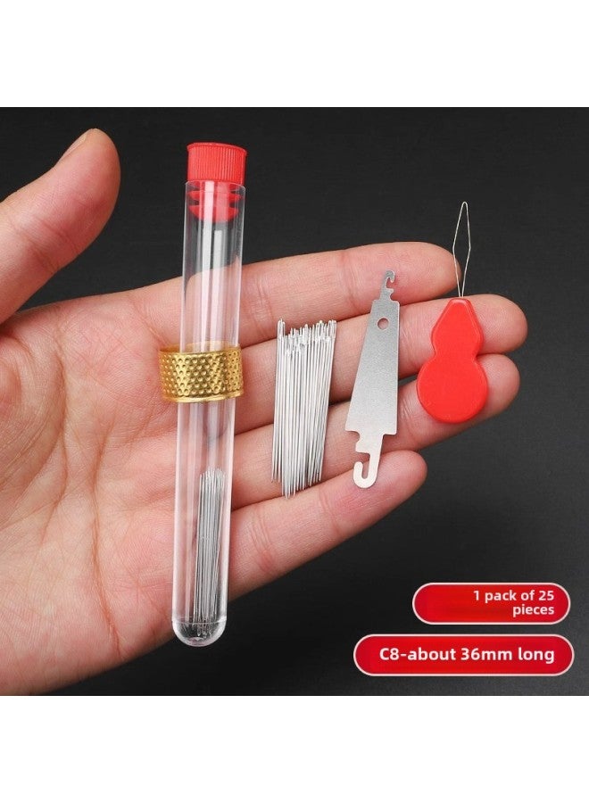 Household Eye Needle Sewing Needle Special Long Needle Thick Needle Big Nose Needle Large Hole Steel Needle For Old People Hand Sewing Needle-Color:3.6cm Long Free Gifts  - Image 1