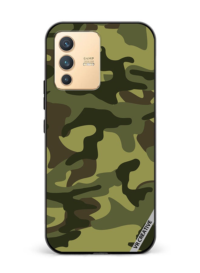 VR CREATIVE Protective Case Cover For Vivo V23 5G Military Texture Design Multicolour - Image 1