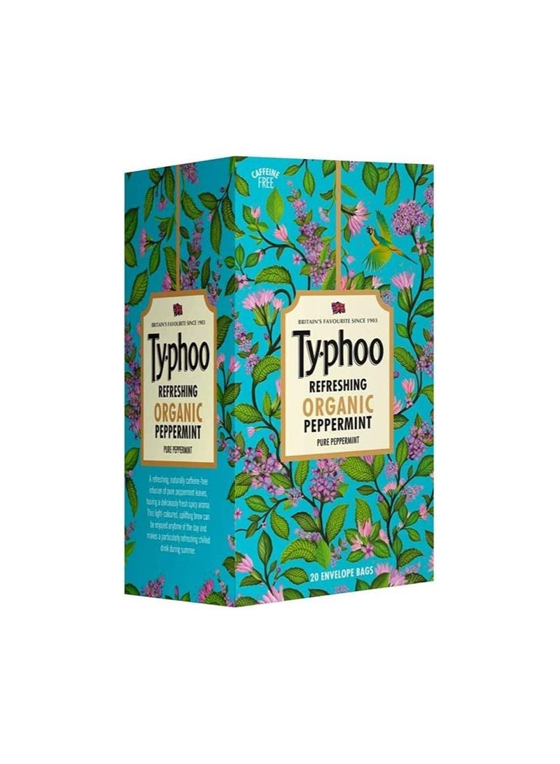 Typhoo Typhoo Refreshing Organic Peppermint Tea with Pure Peppermint Tea Bags  - Image 1