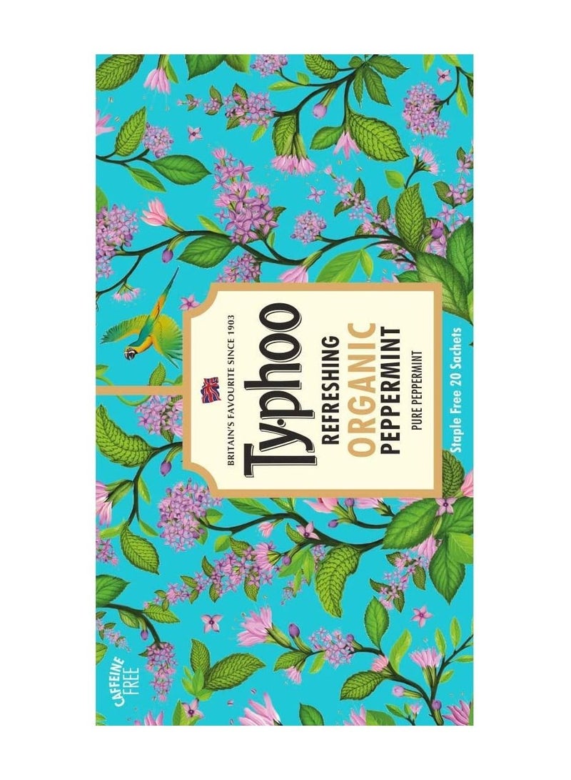 Typhoo Typhoo Refreshing Organic Peppermint Tea with Pure Peppermint Tea Bags  - Image 2