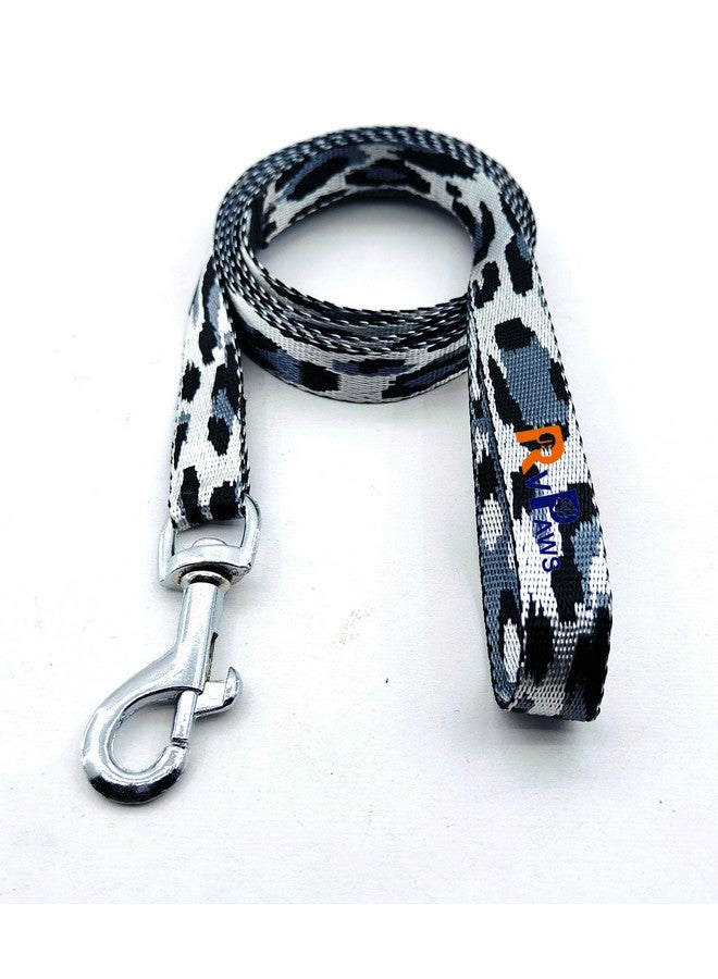 طوق نايلون للحيوانات الأليفة مع مقود وإبزيم سريع الفك قابل للتعديل، مجموعة طوق قابلة للتنفس مثالية للعب والمشي في الهواء الطلق للجراء والكلاب والقطط (طبعة حمار وحشي) - Image 4