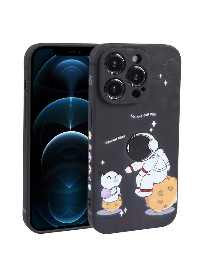 S-TOP Case For iPhone 12 Pro Max Astronaut Pattern Frosted TPU Phone Case - Image 1