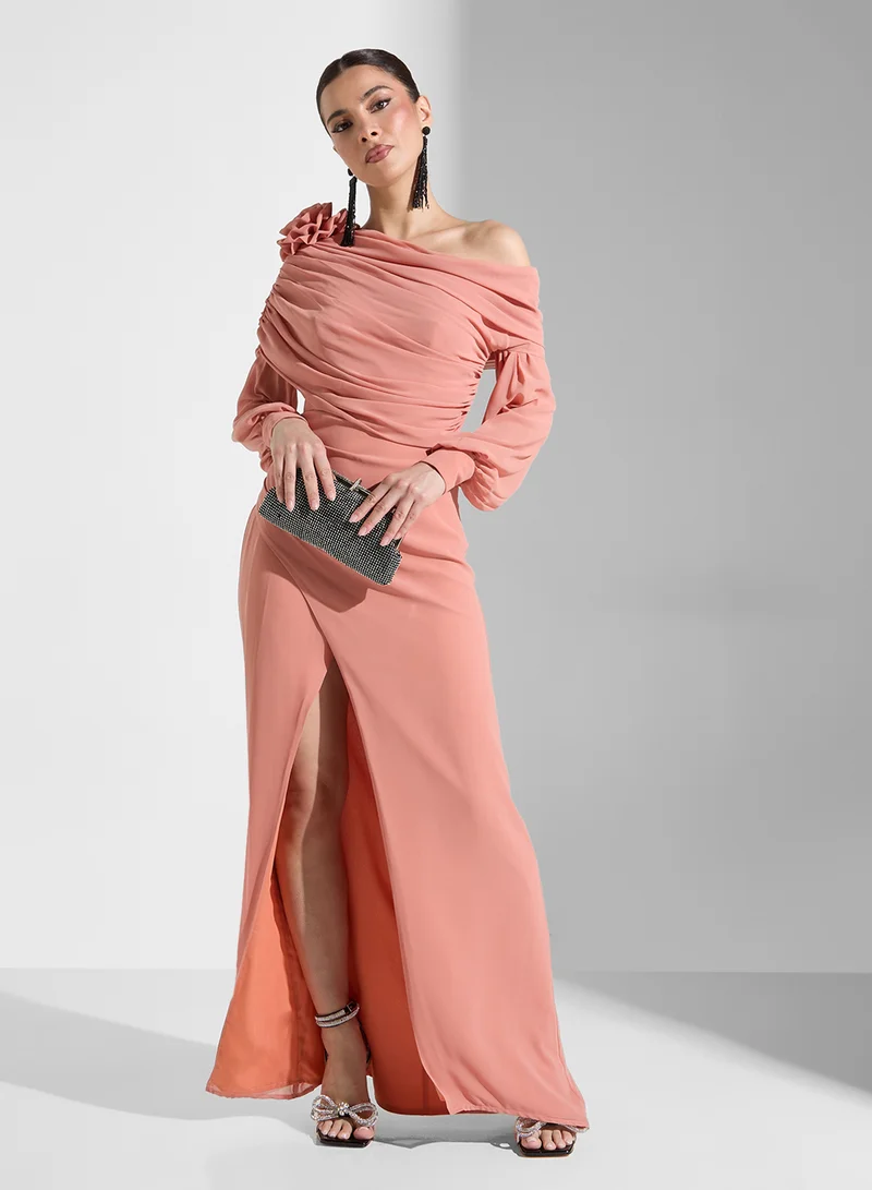 Iyra Floral Slit Dress