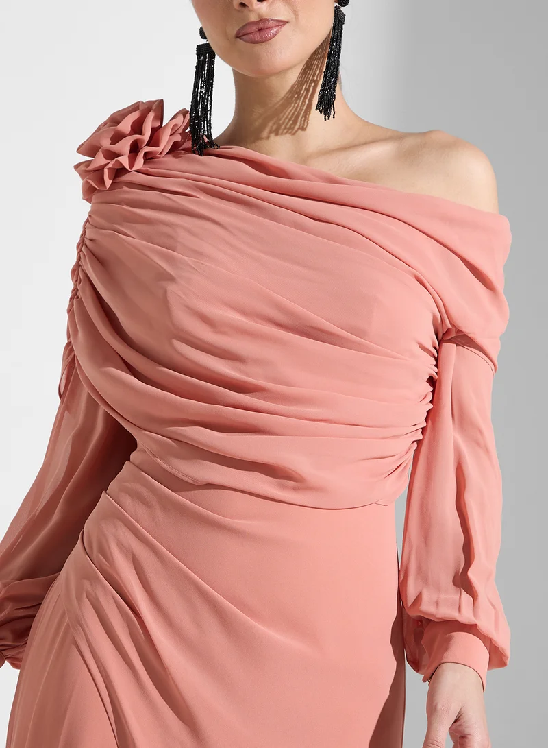 Iyra Floral Slit Dress