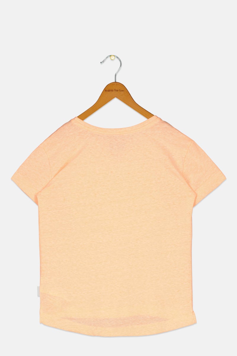 CONVERSE Kids Girl Sportswear Short Sleeves Outdoor T-Shirt, Coral - Image 2