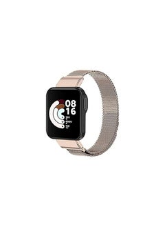 Dado Metal Case with Milanese Replacement Band compatible with Xiaomi Mi Lite Smart Watch, mesh type stainless steel strap and case covering all watch edges  - Image 1