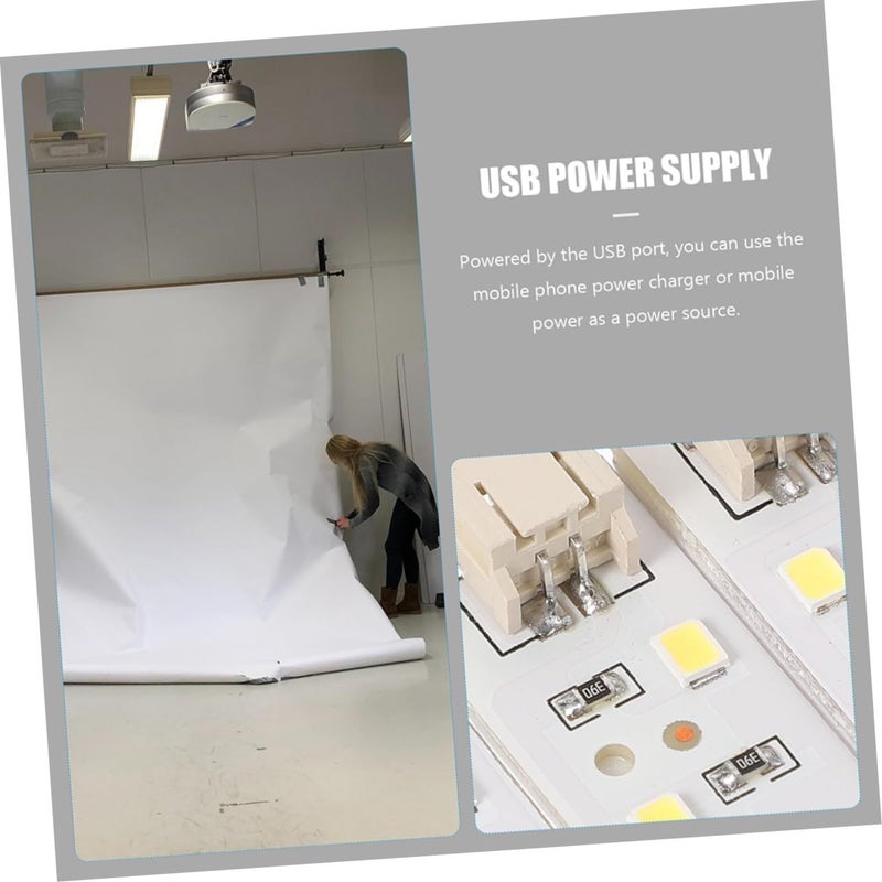 Holibanna 2x 20cm LED Light Bars for Photography Box Softbox Lighting Strip - Image 4