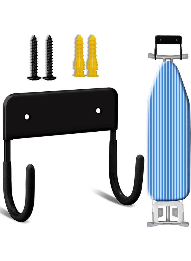 Oasisgalore Ironing Board Hanger Wall Mount Ironing Board Holder Organizer Wall Rack for Laundry Rooms Storage Rack Hanging Shelf Hanger - Image 1
