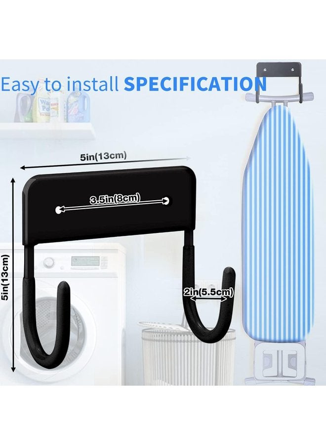 Oasisgalore Ironing Board Hanger Wall Mount Ironing Board Holder Organizer Wall Rack for Laundry Rooms Storage Rack Hanging Shelf Hanger - Image 3