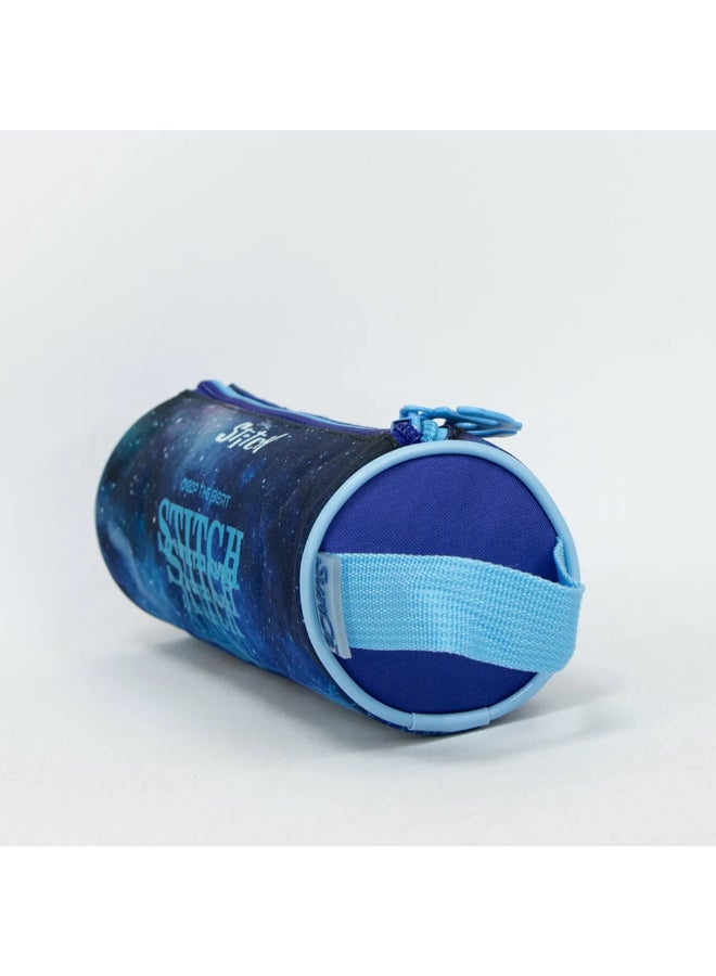 SunCe Disney Stitch Zipper Closure Pencil Case Blue and Pink 7.5 x 7.5 x 22.5 cm SUNS-301DTT - Image 4