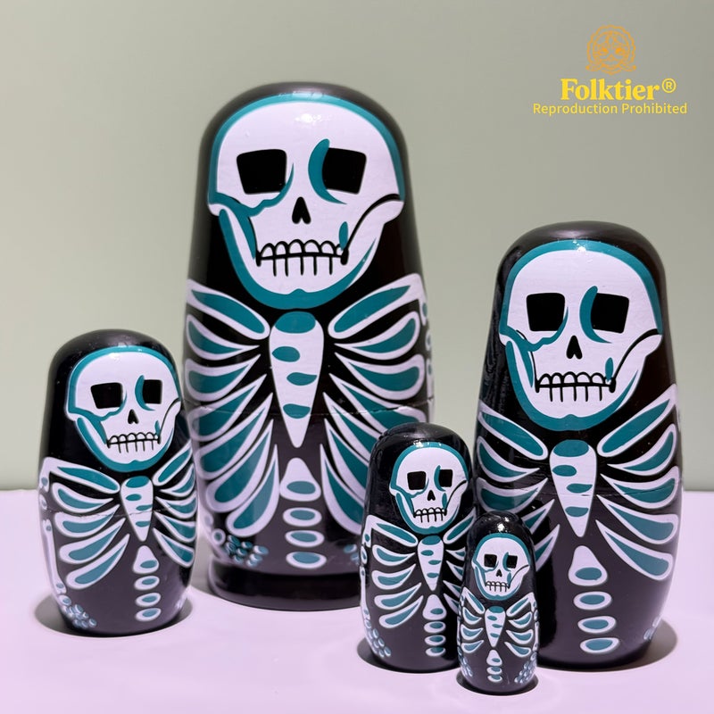 FolkTier 1 Set Nested Dolls Weird Toys Easter Decorations Gifts for Kids - Image 1