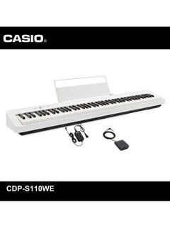 CASIO CDP-S110WE Digital Piano - White - 88 Keys - with Power Adaptor  - Image 3