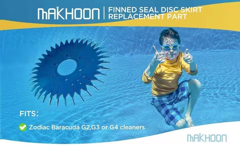 MAKHOON Pool Cleaner Finned Seal disc Skirt Replacement Part Compatible with Zodiac Baracuda G2, G3, G4 Pool Cleaner Seal (1) - Image 2