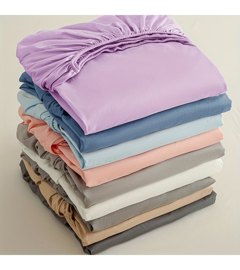 A Solid Color Blue Brushed Bed Cover Bedspread Bedding Size 35 43 By 78 74 Inches - Image 1