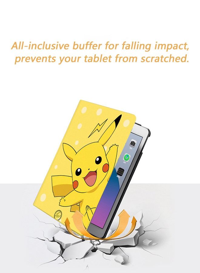 Apple IPad Pro 11 Inch Protective Case Cover, Cartoon Pikachu Soft TPU Thin Protective Case, Environmental Protection Ink Cover Printing Silicone Shell Fall and Water Proof Multifunctional Support Pro  - Image 4