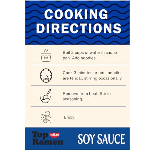Nissin Top Ramen Noodle Soup, Soy Sauce, 3 Ounce (Pack of 24) - Image 4