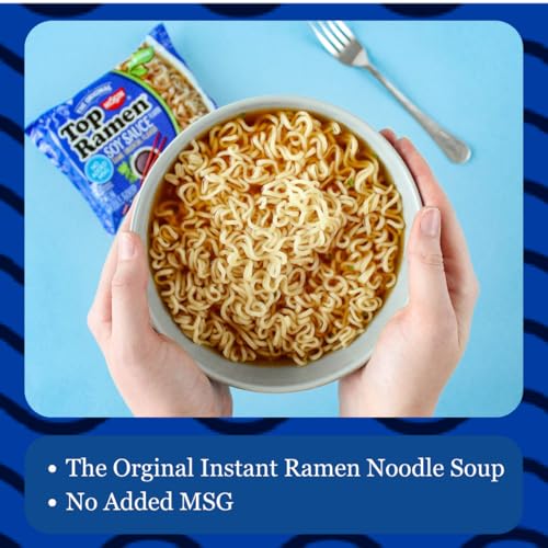 Nissin Top Ramen Noodle Soup, Soy Sauce, 3 Ounce (Pack of 24) - Image 3