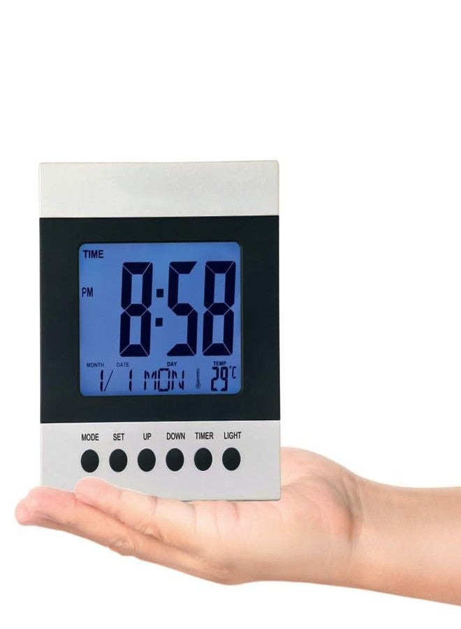 NXZ Desk Clock Digital Table Clock with Alarm Function, Wall Clock, Clock for Home and Office - Image 3