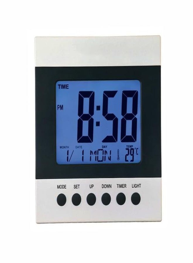 NXZ Desk Clock Digital Table Clock with Alarm Function, Wall Clock, Clock for Home and Office - Image 1