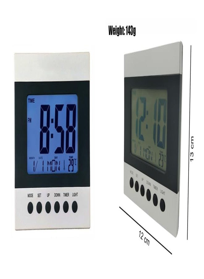 NXZ Desk Clock Digital Table Clock with Alarm Function, Wall Clock, Clock for Home and Office - Image 4