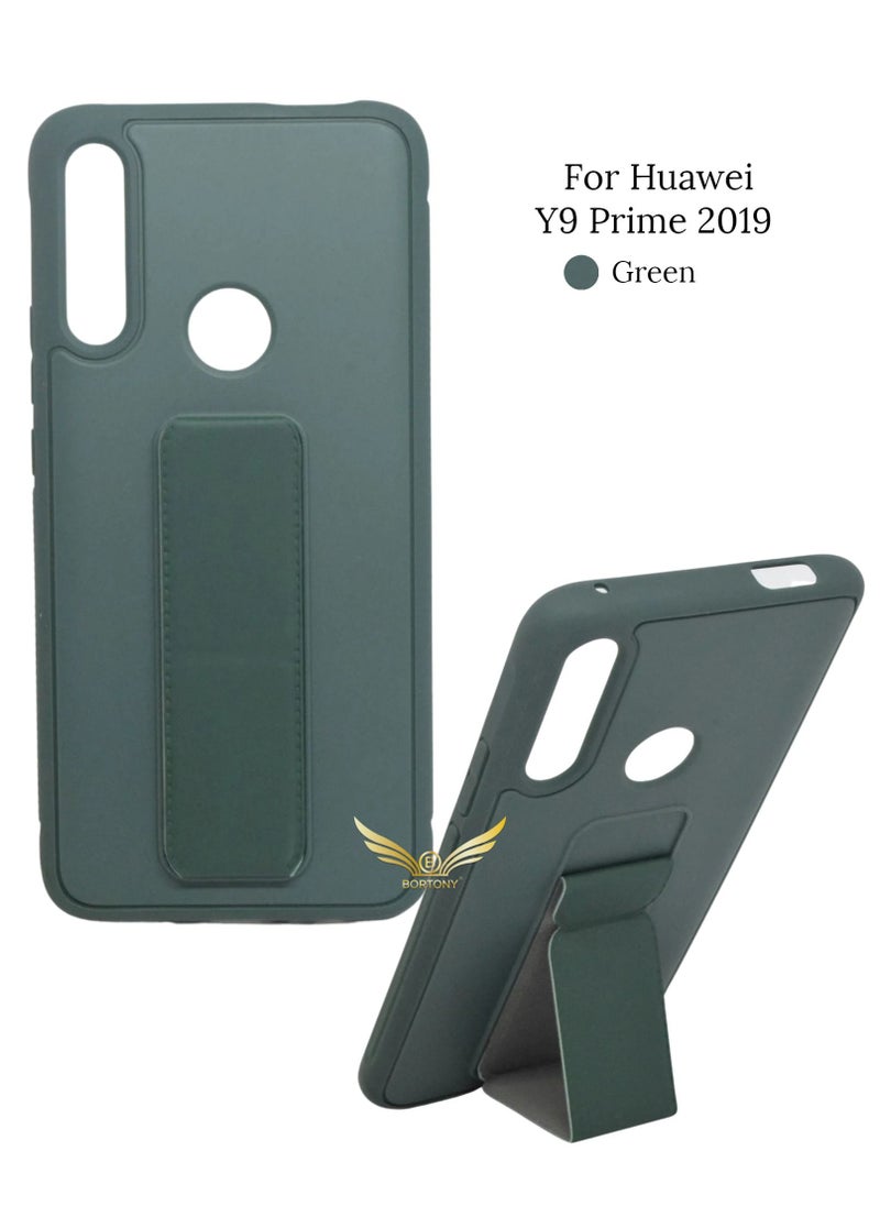 BORTONY Finger Grip Car Mount Protective Case Cover For Huawei Y9 Prime (2019)  - Image 1