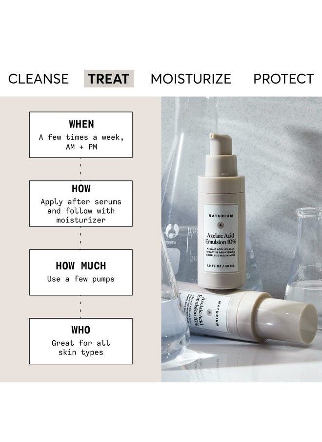 NATURIUM Azelaic Acid Emulsion 10% Plus Bioactive Brightening Complex & Niacinamide Aging Skin Treatment 1 Oz  - Image 3