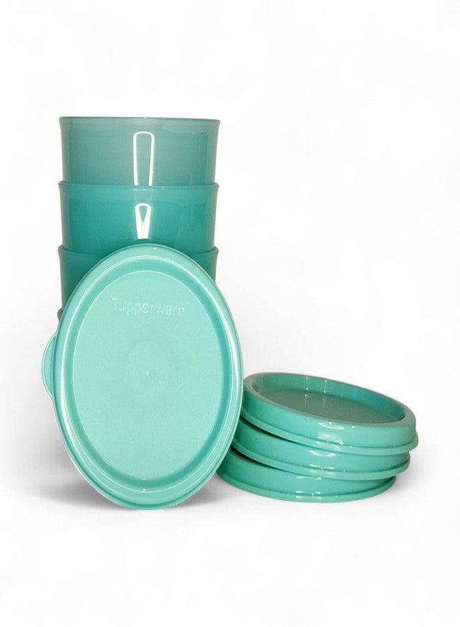 Tupperware Snack Cup Set of 4 Mint Green with Matching Seals (4 ounces each) - Image 2