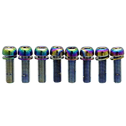 JooFn Bolts Screw with Washers for MTB Bike Bicycle Stem M5x20mm M6x20mm Steel Allen Hex Tapered (M5*8) - Image 2