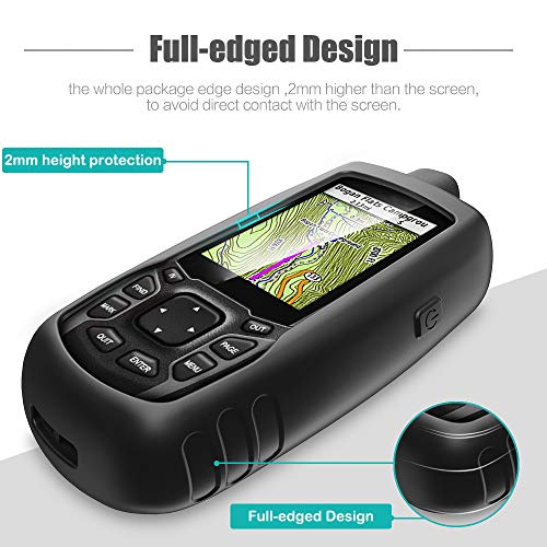 TUSITA غطاء TUSITA متوافق مع Garmin GPSMAP 62 62s 62st 62sc 62stc 64 64s 64st 64sc 64x 64sx 64csx 65 65s - غلاف واقي من السيليكون - ملحقات جهاز الملاحة GPS المحمولة في الهواء الطلق - Image 3