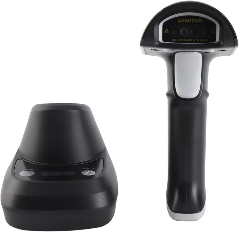مواد مطورة عامة ماسح الباركود اللاسلكي LiebeWH 2D 1D مع اتصال BT 2.4G USB سلكي، مسح عالي السرعة، محرك اهتزاز، 300,000 مستشعر CMOS لجميع المحطات، VR و AR، اتصال لاسلكي 0-80 متر (2) شكل عصري وعملي - Image 1