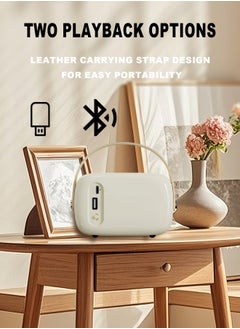GREATNICE Small Bluetooth Speaker, Portable Wireless Speaker with USB Charger, Retro Style Lightweight for Home Decr, Hotel, Travel,Gift  - Image 5