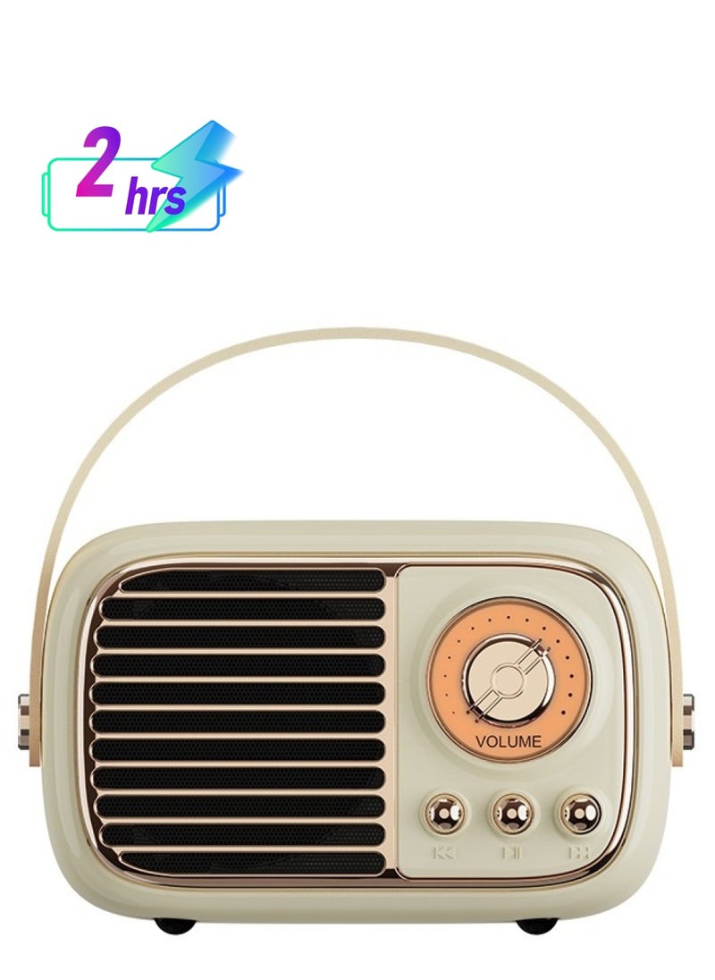 GREATNICE Small Bluetooth Speaker, Portable Wireless Speaker with USB Charger, Retro Style Lightweight for Home Decr, Hotel, Travel,Gift  - Image 1