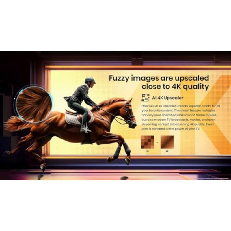 تلفزيون ذكي مقاس 50 بوصة بدقة 4K UHD لاستخدام غرفة المعيشة، وإطار بلاستيكي أسود، وتصميم نحيف للغاية مع صوت Dolby Atmos ودعم وضع الألعاب PLUS VRR/ALLM - Image 3
