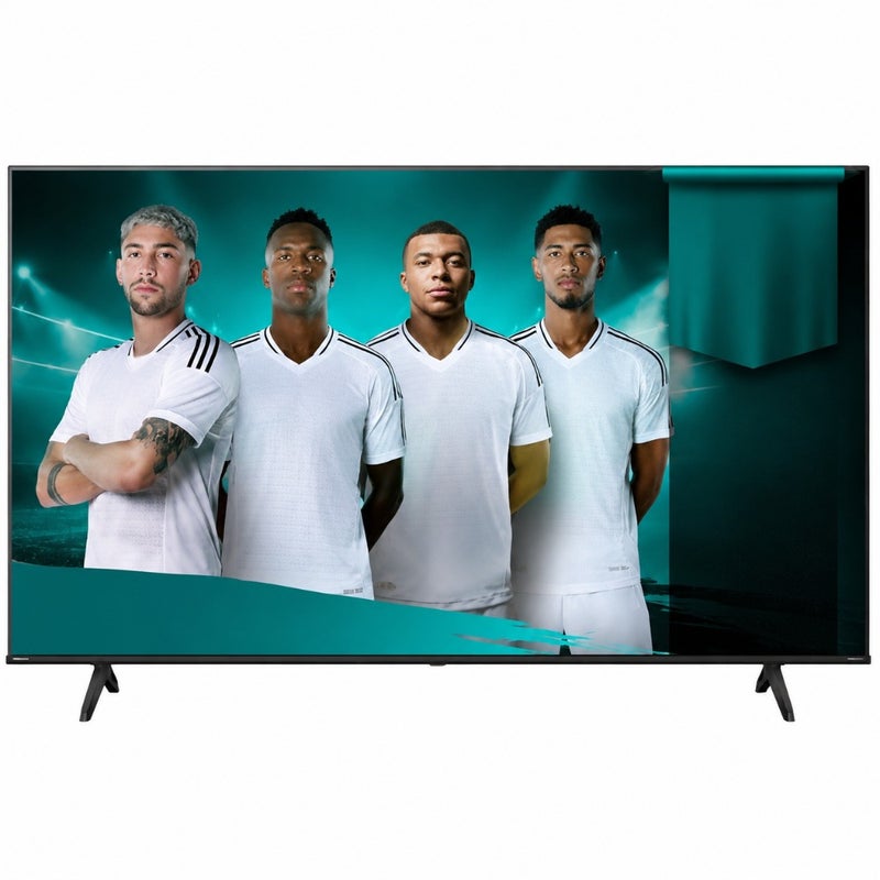 تلفزيون ذكي مقاس 50 بوصة بدقة 4K UHD لاستخدام غرفة المعيشة، وإطار بلاستيكي أسود، وتصميم نحيف للغاية مع صوت Dolby Atmos ودعم وضع الألعاب PLUS VRR/ALLM - Image 1
