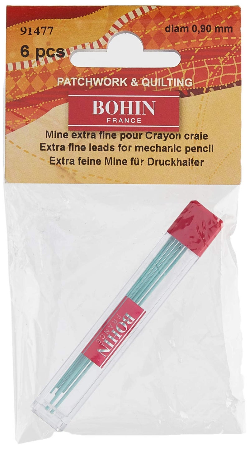 BOHIN Mechanical Chalk Pencil Refill 6PkgGreen - Image 2
